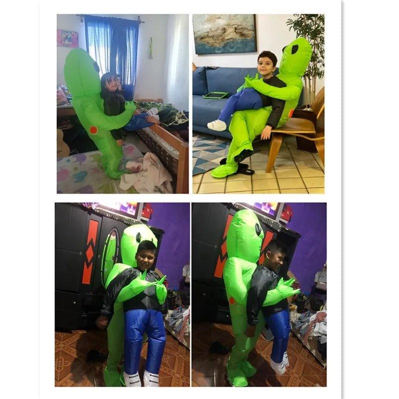 Fantasia Inflável Alien Abraça Humano - Fantasia Infantil