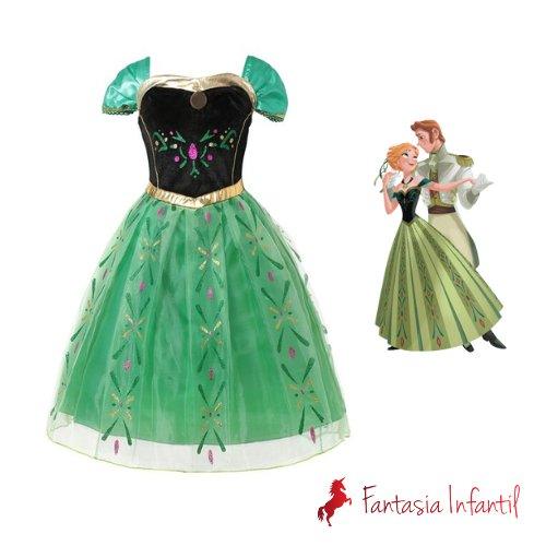 Anna Frozen Luxo - Fantasia Infantil - Princesas - Fantasia Infantil