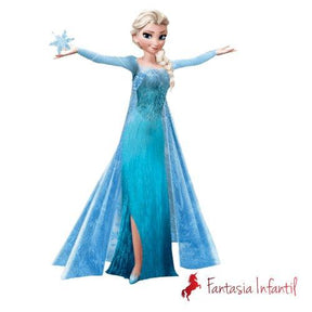 Elsa Frozen Luxo - Fantasia Infantil - Princesas - Fantasia Infantil