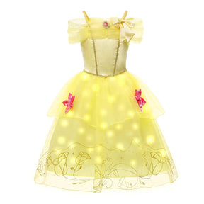 Fantasias Infantis de Princesa com Saia de LED - Fantasia Infantil