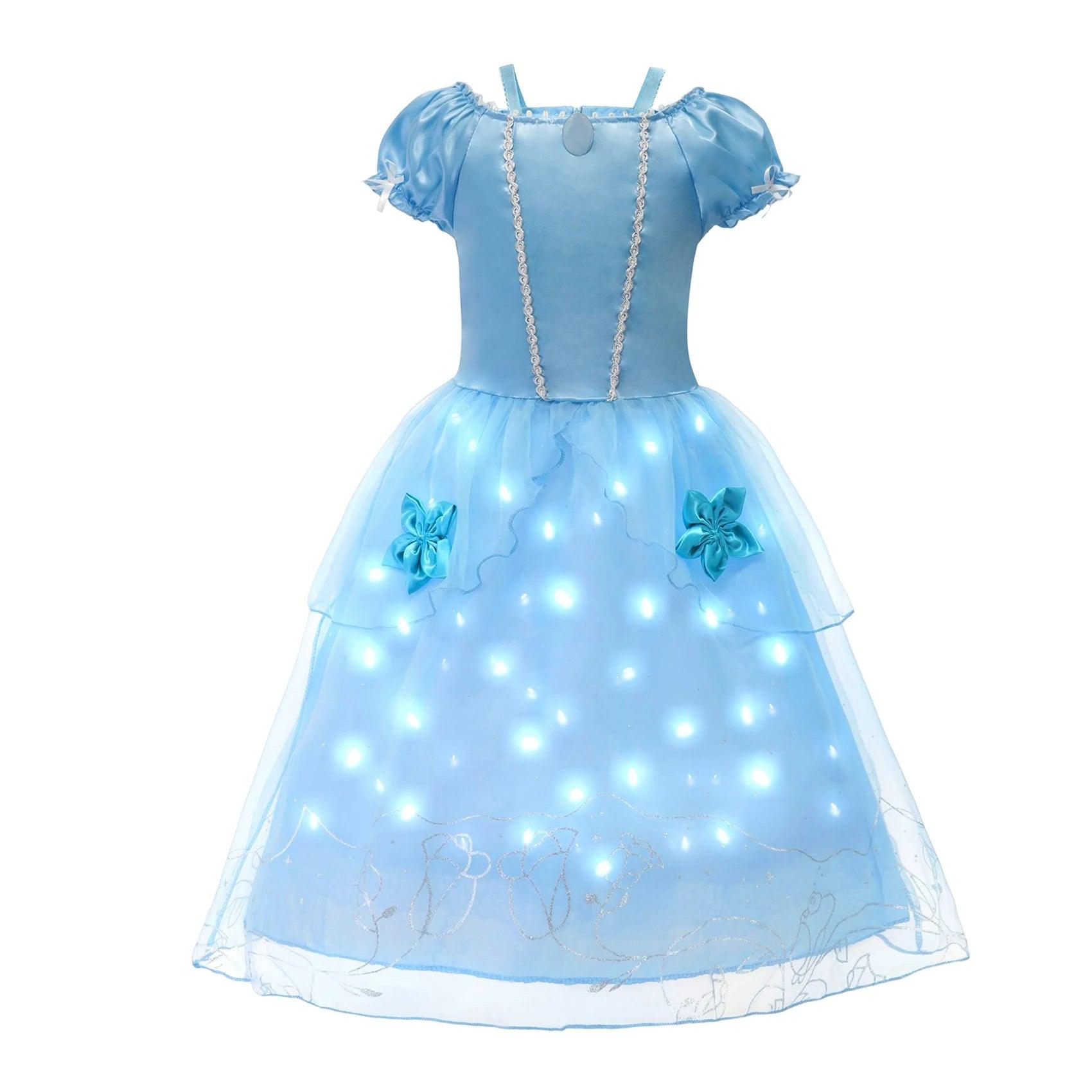 Fantasias Infantis de Princesa com Saia de LED - Fantasia Infantil