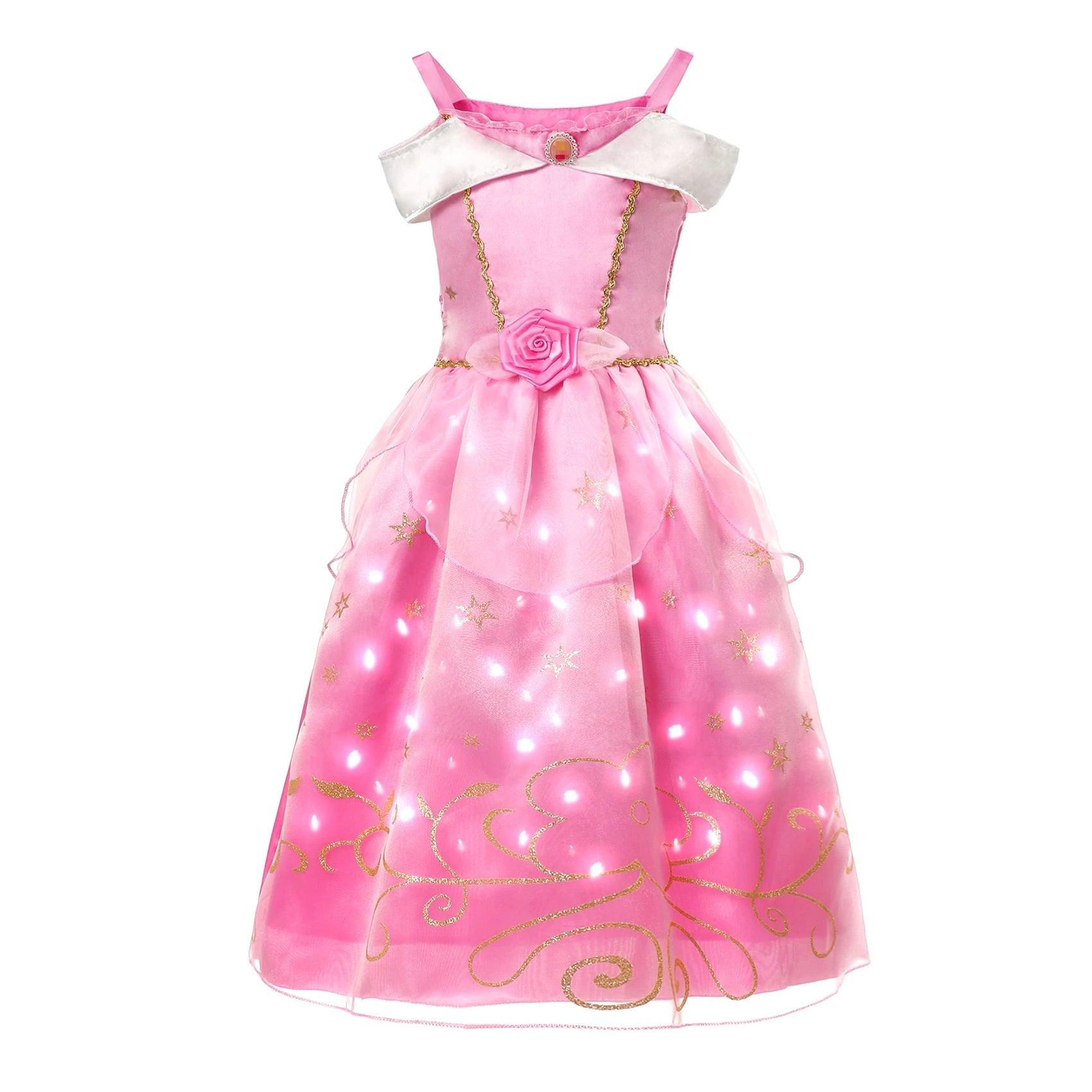 Fantasias Infantis de Princesa com Saia de LED - Fantasia Infantil