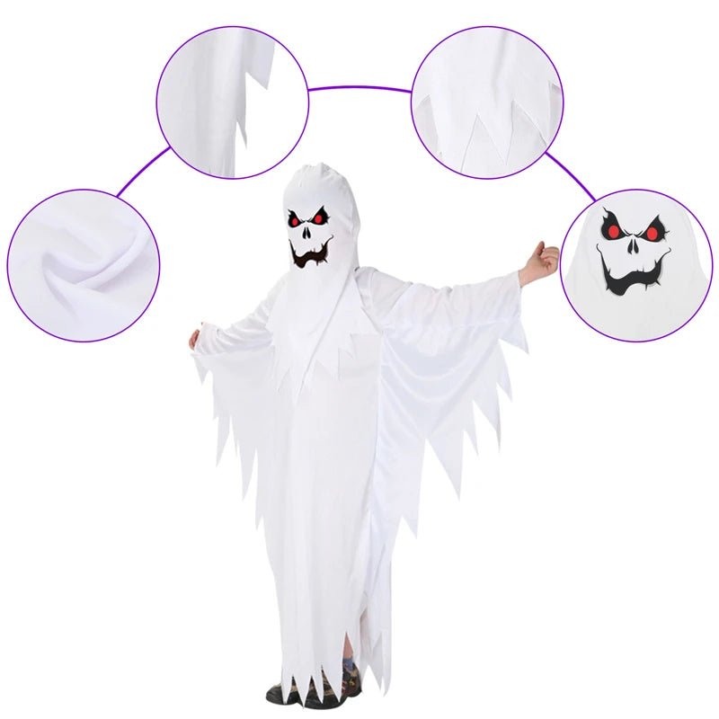 Fantasma Assustador - Fantasia Halloween - Fantasia Infantil