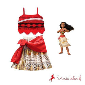 Moana Luxo - Fantasia Infantil - Princesas Disney - Fantasia Infantil